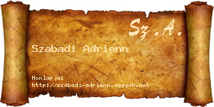 Szabadi Adrienn névjegykártya